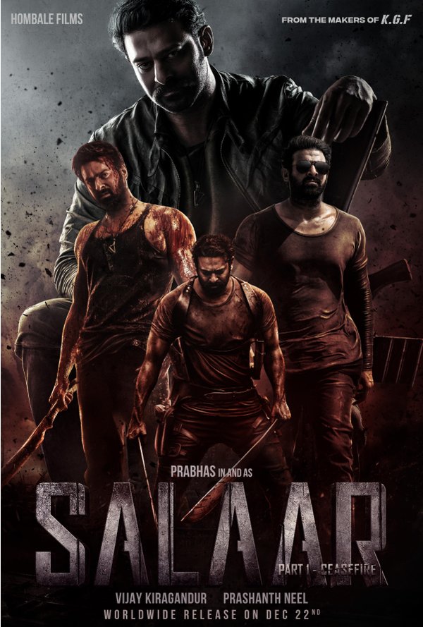Salaar Part -1 Ceasefire HINDI poster