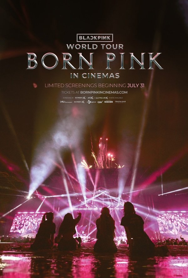 BLACKPINK WORLD TOUR [BORN PINK] IN CINEMAS poster